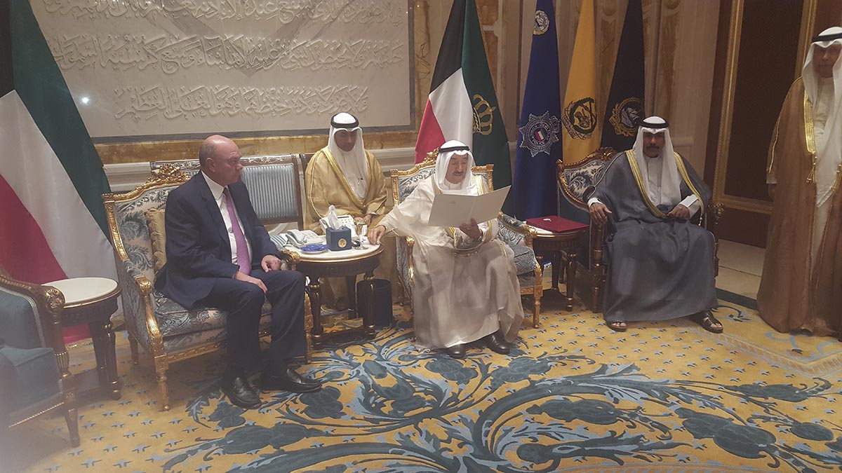 Senate president delivers letter from King to Emir of Kuwait