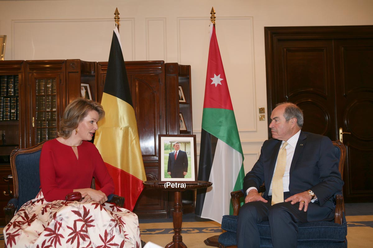 PM, Belgian Queen discuss ties, regional crises