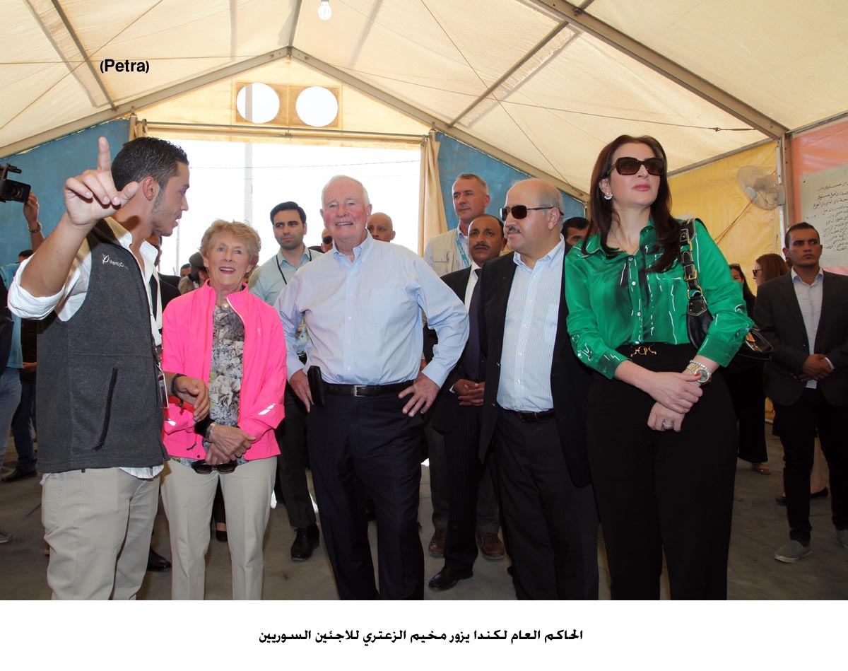 Governor General visits Zaatari refugee camp