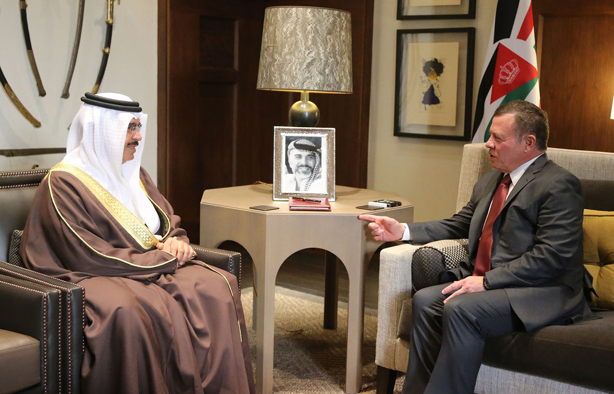 King receives Bahrain interior minister