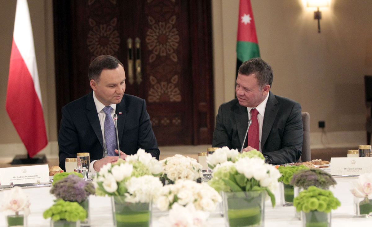 King, Polish President discuss ties, region
