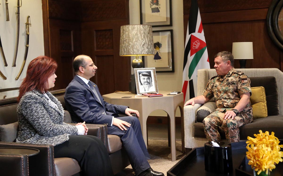 King receives Iraqi Parliament Speaker