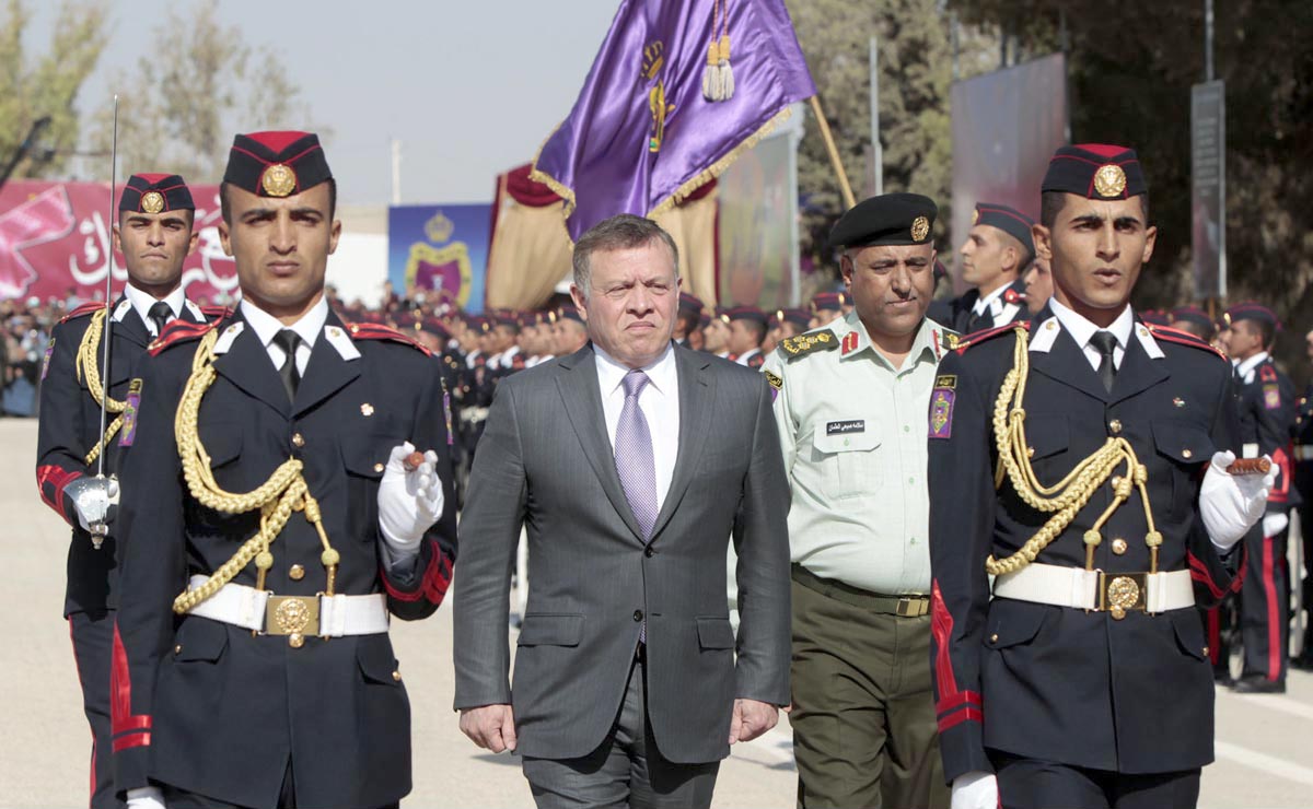 King attends military college graduation ceremony