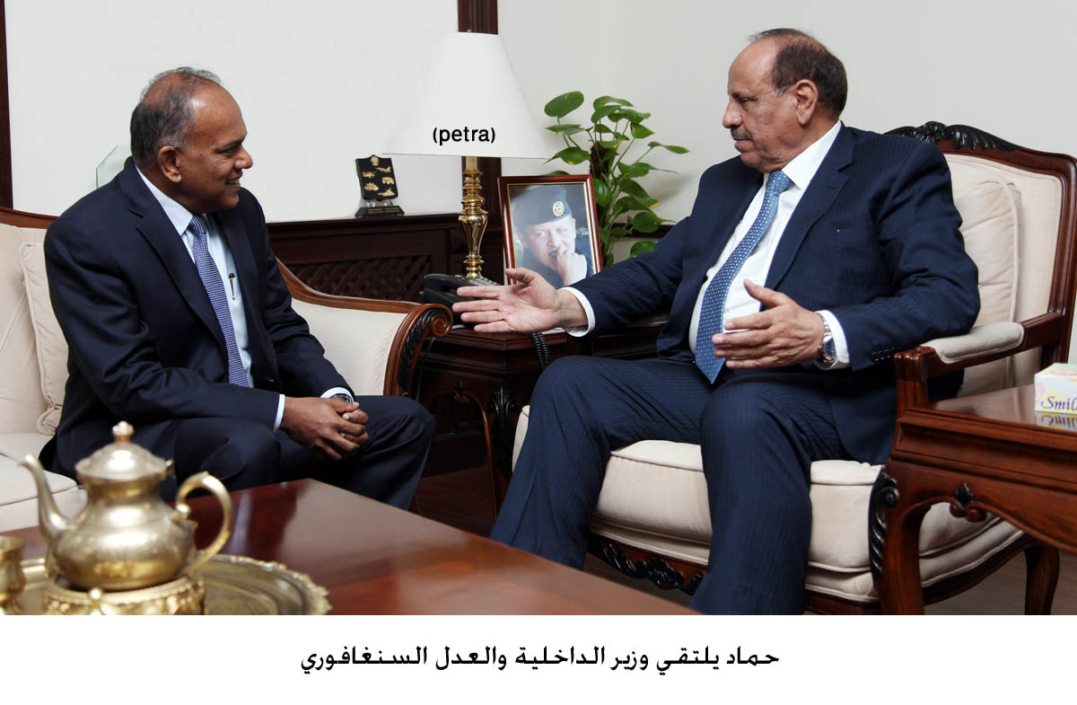 Interior minister meets Singapore's law and home affairs minister