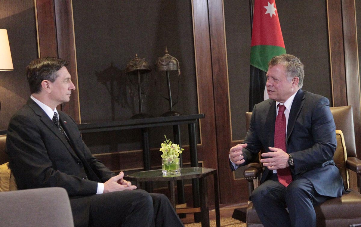 King, Slovenian President hold talks on ties, region