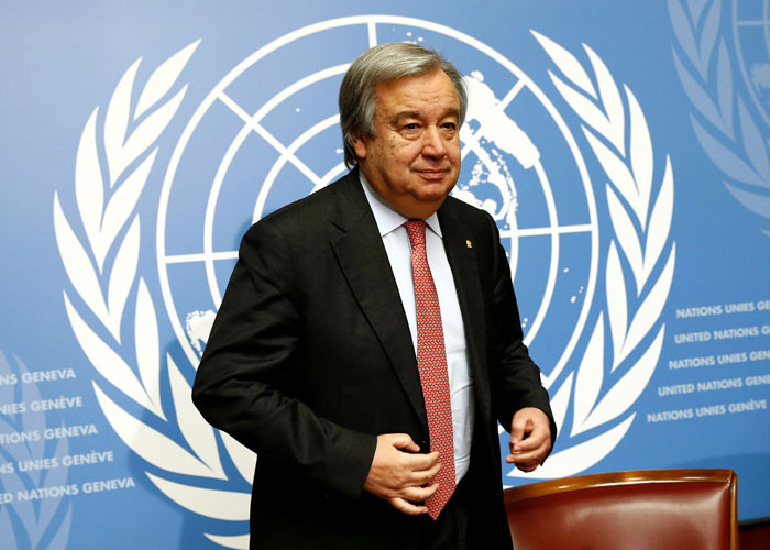 New UN chief launches appeal for peace as he takes office