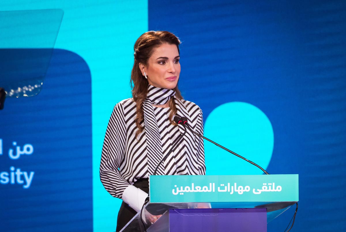 Queen Rania urges educators to teach values of peace and co-existence at Teacher Skills Forum