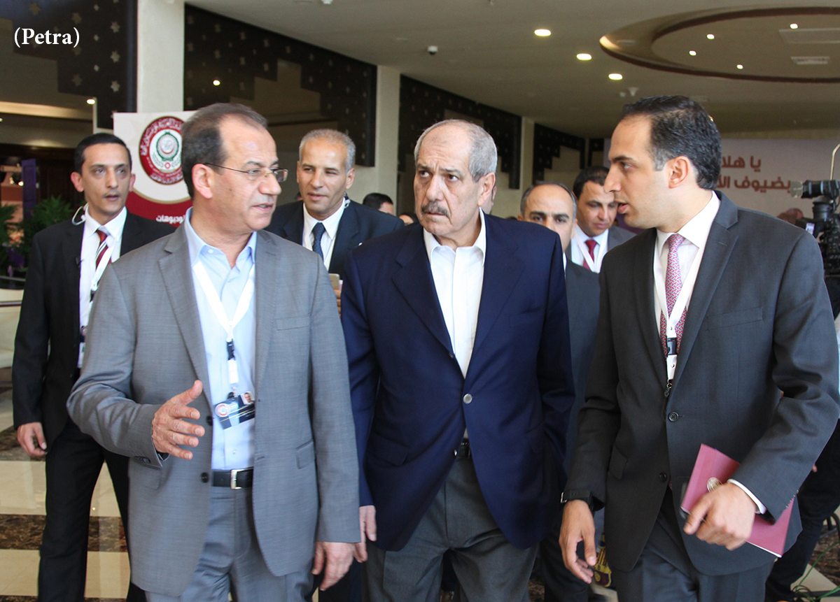 Royal Court Chief visits Arab Summit's Media Center
