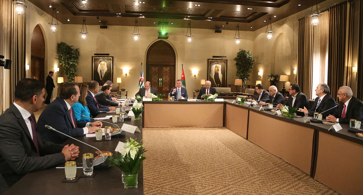 King attends launch of Jordan Economic Growth Plan