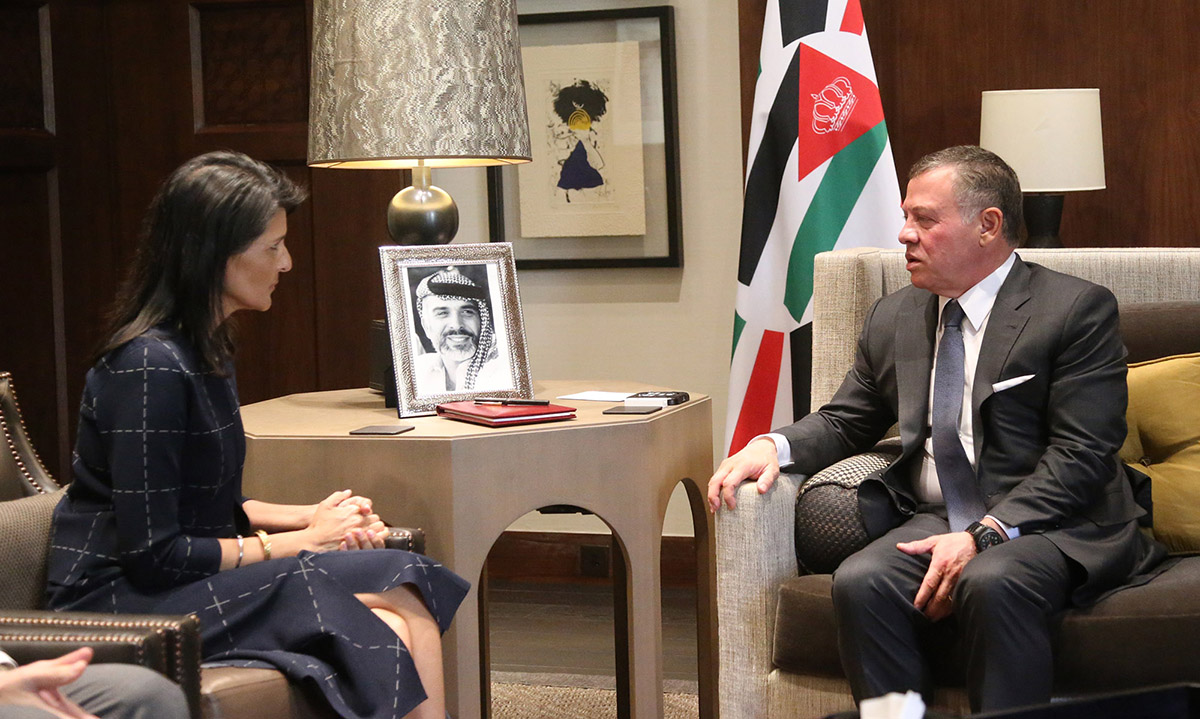 King discusses cooperation, regional issues with US permanent envoy to UN