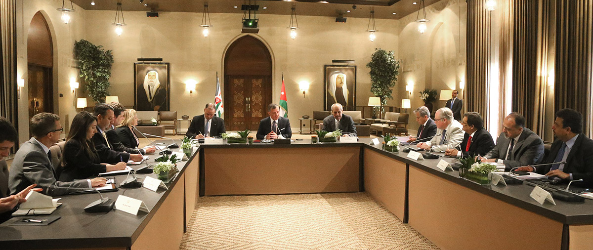 King, US House committee team discuss Mideast, ties