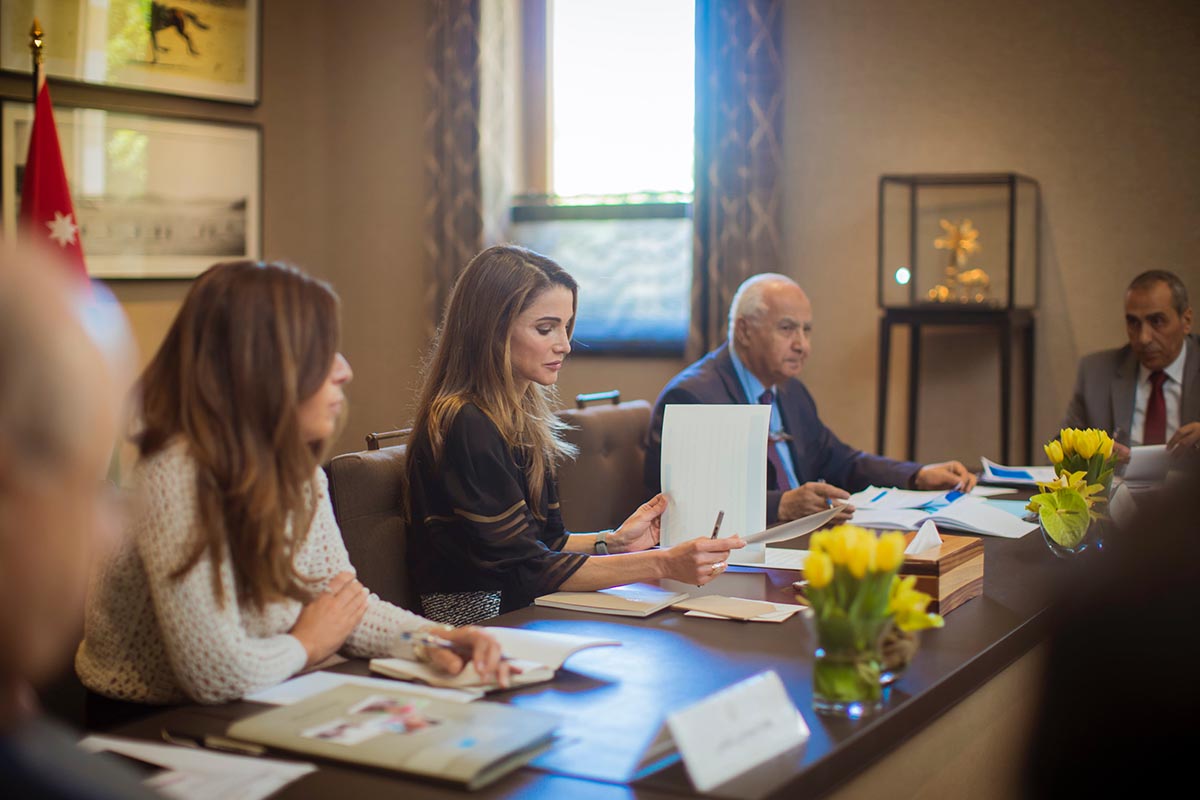Queen Rania Chairs the National Council for Family Affairs Board of Trustees Meeting