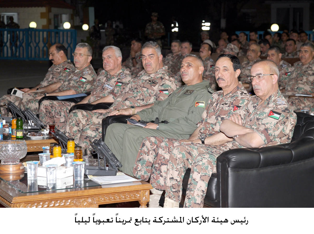 Army chief attends night military drill
