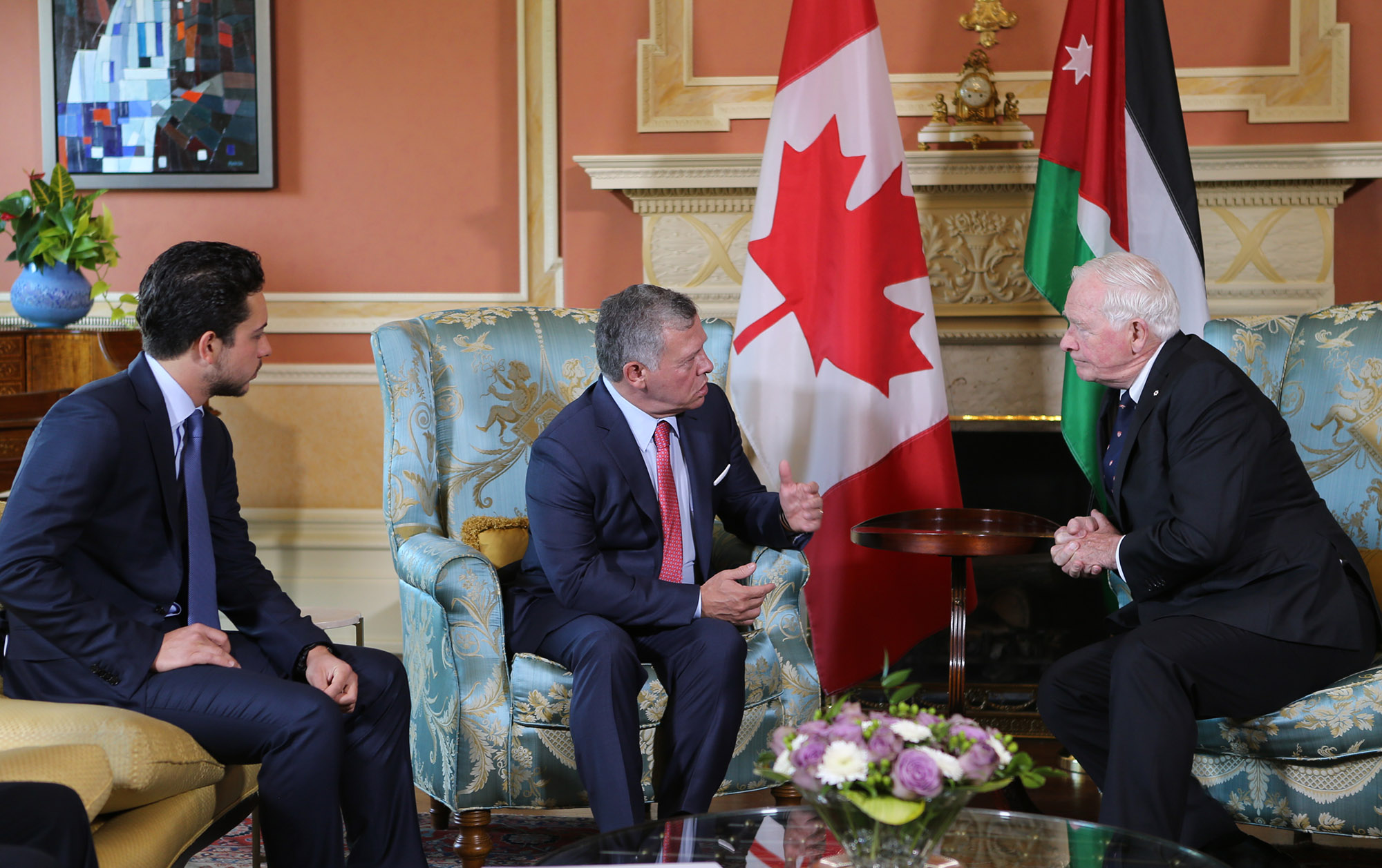 King meets Governor-General of Canada