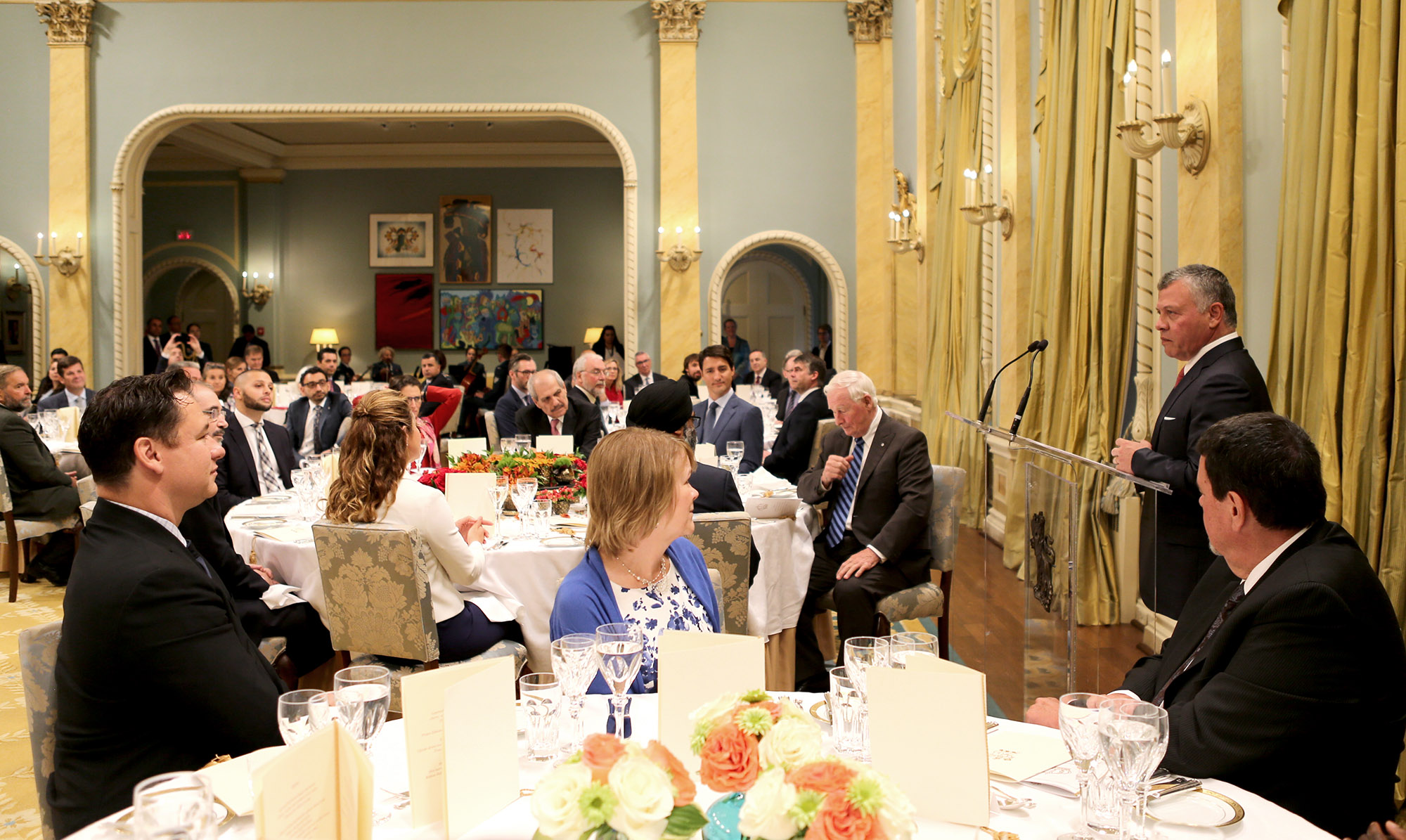 Canada's Governor-General hosts state lunch in honor of King Abdullah II