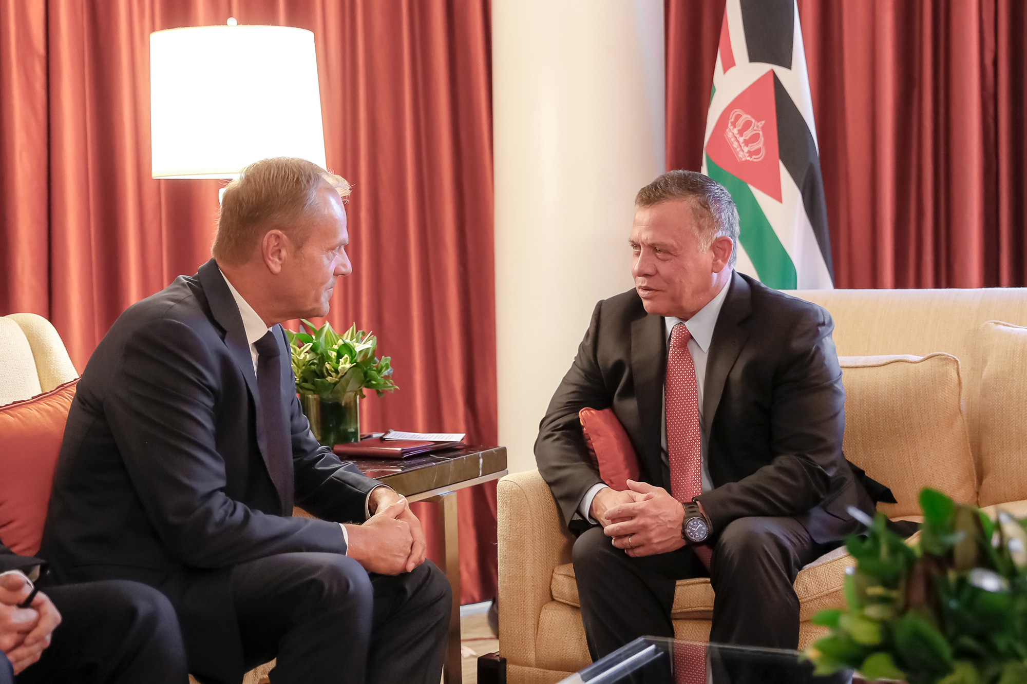 King meets European Council president