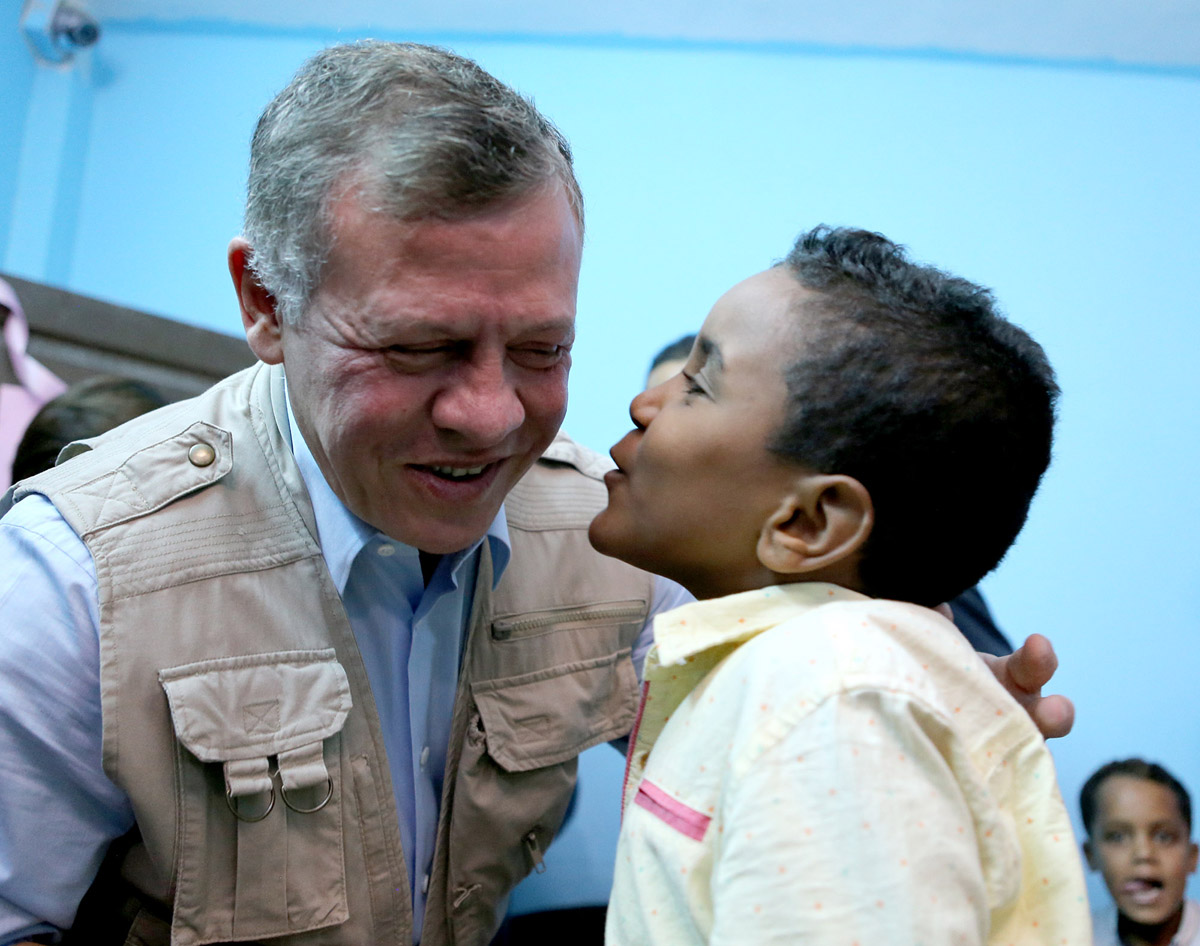 King visits Northern Jordan Valley, orders a number of public projects