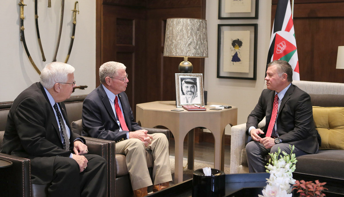 King receives two U.S. congressmen