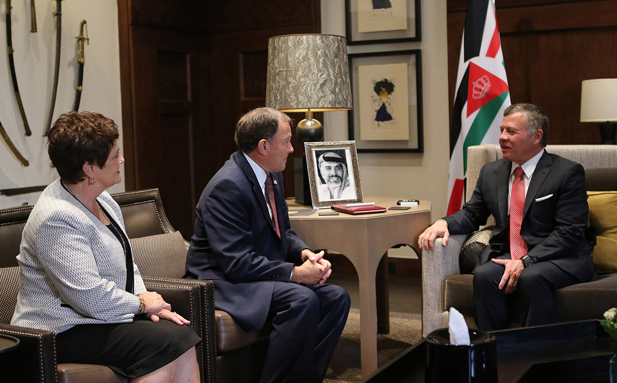 King receives Utah Governor