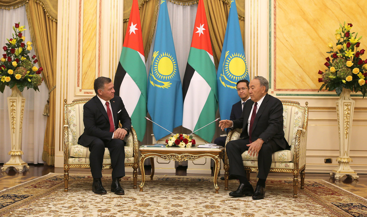 King, Kazakh president hold talks in Astana
