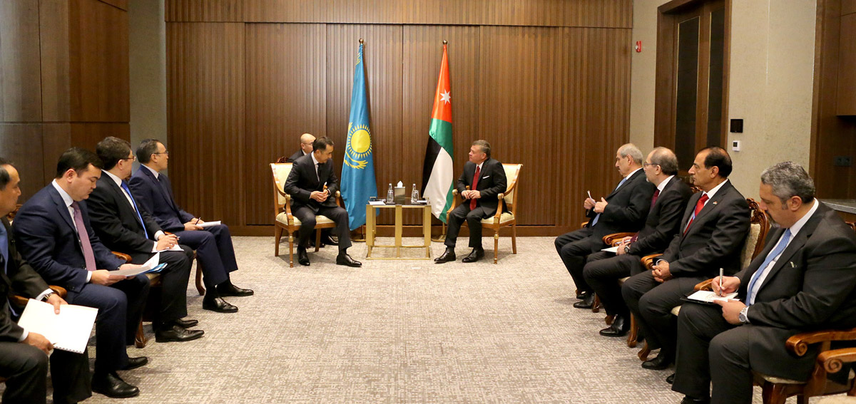 King meets Kazakh prime minister, senate president