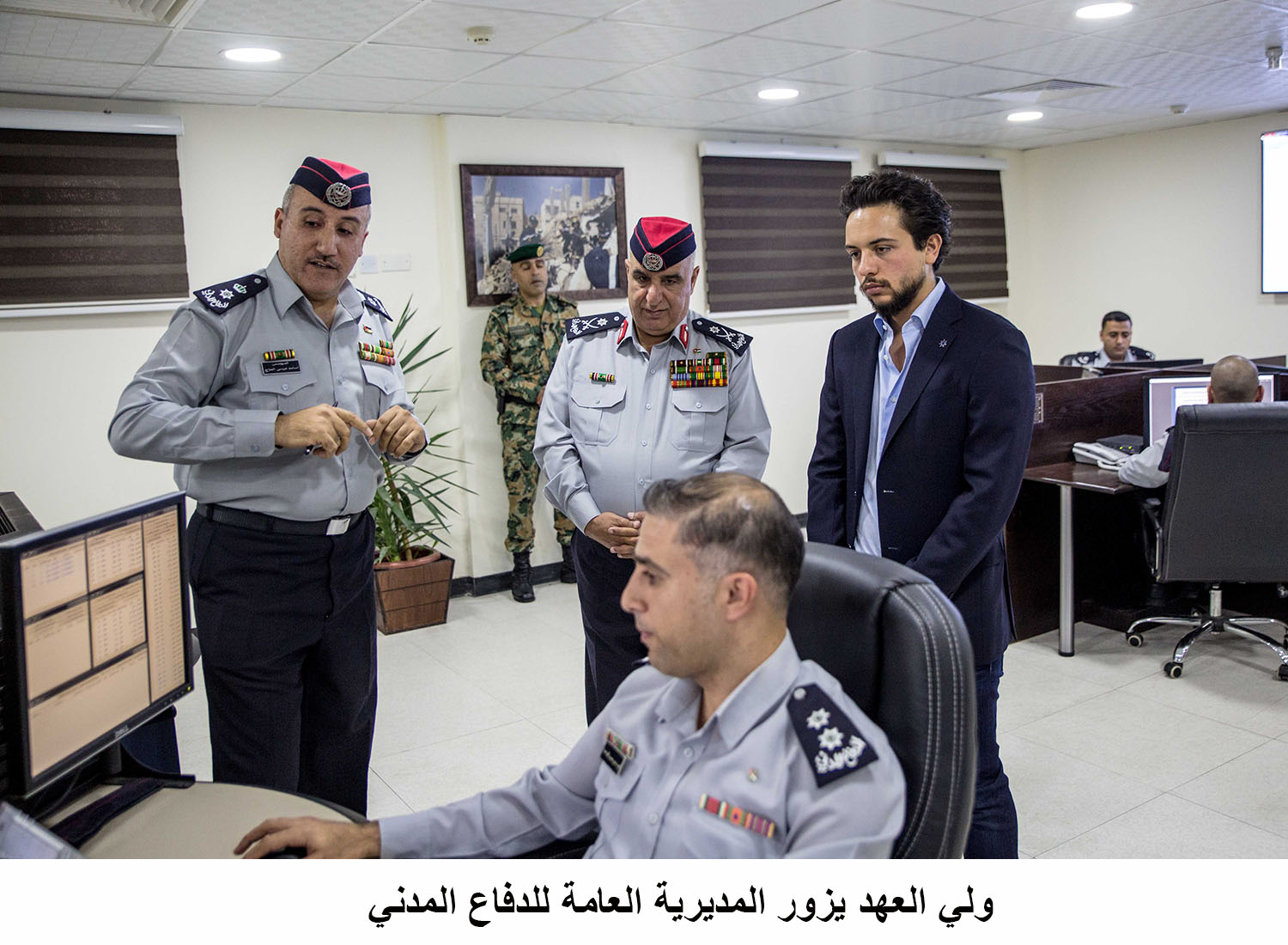Crown Prince visits Civil Defense Department