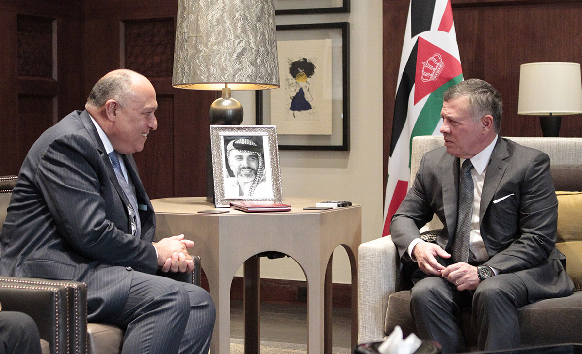 King receives Egyptian foreign minister