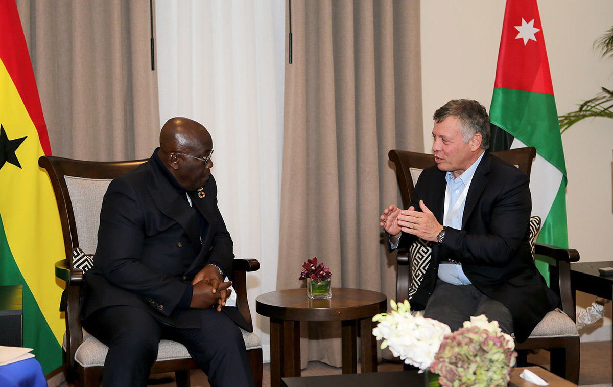King meets Ghana president