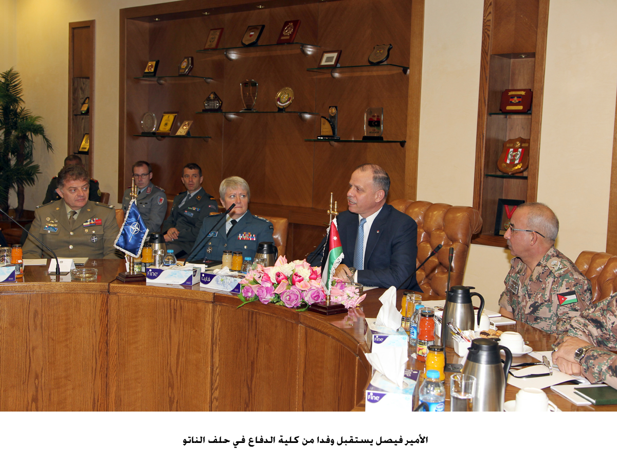 Prince Faisal meets NATO Defense College delegation