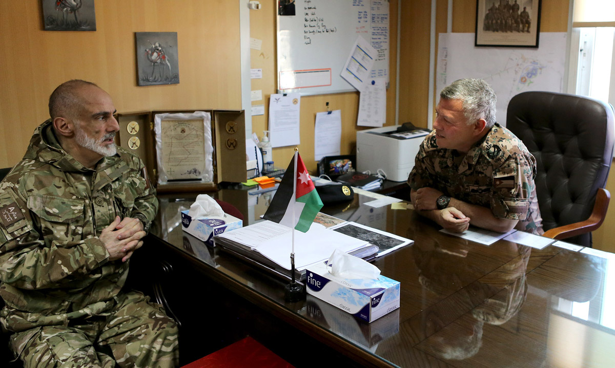 His Majesty visits King Abdullah Snipers Training Center