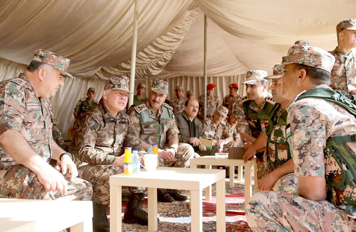 King visits Northern Military Zone