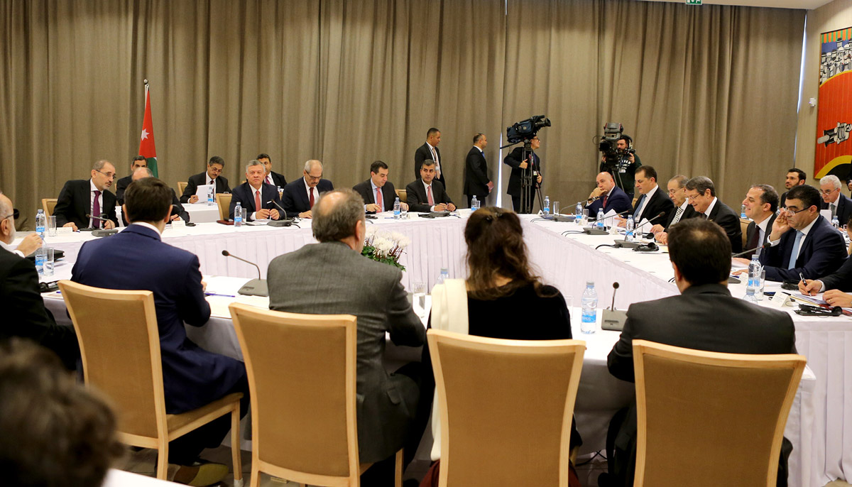 King participates in trilateral summit in Cyprus