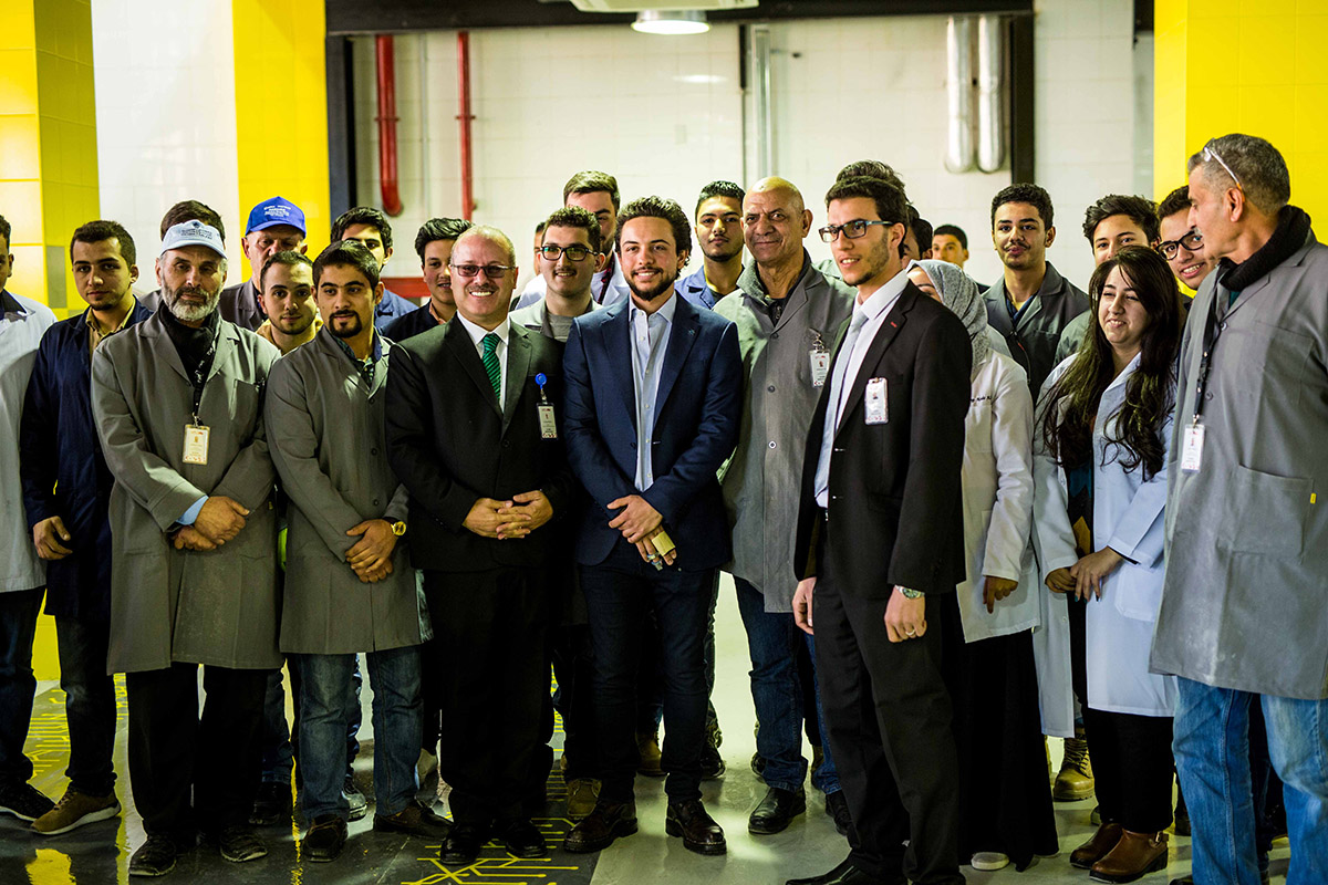 Crown Prince visits Al-Hussein Technical University