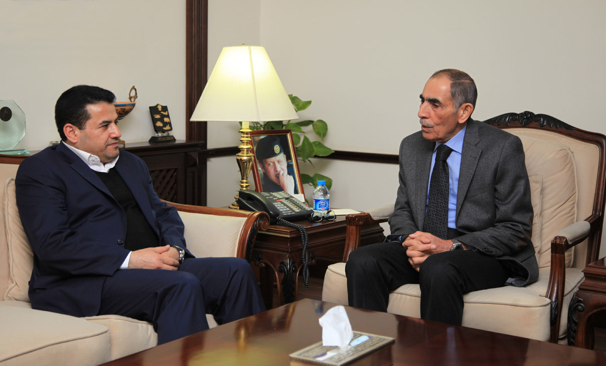 Interior minister meets his Iraqi counterpart
