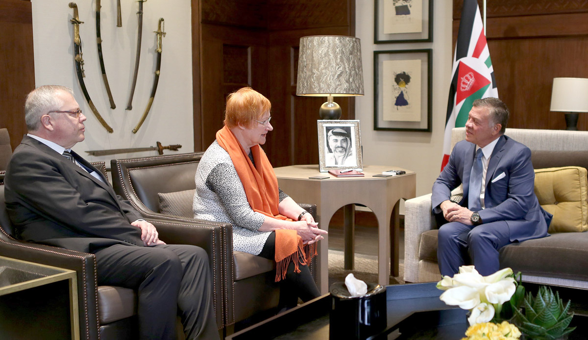 King receives Finland's former President