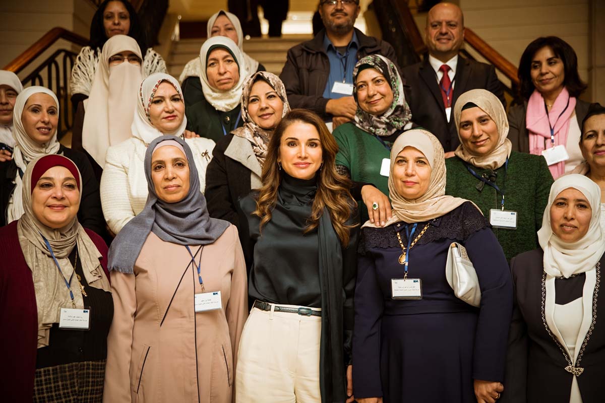 Queen Rania Attends Open Day Promoting Health-Conscious Practices in Schools
