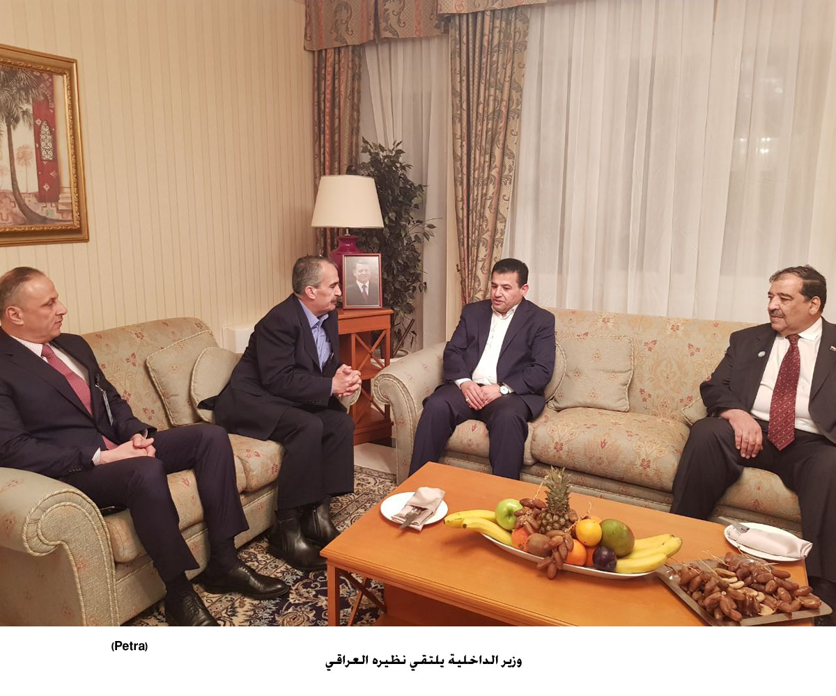 Interior minister meets Omani, Iraqi counterparts