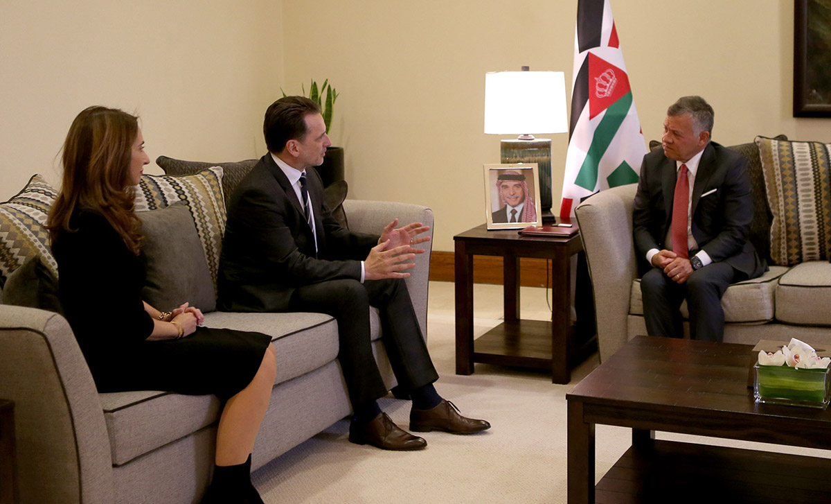 King receives UNRWA Commissioner General