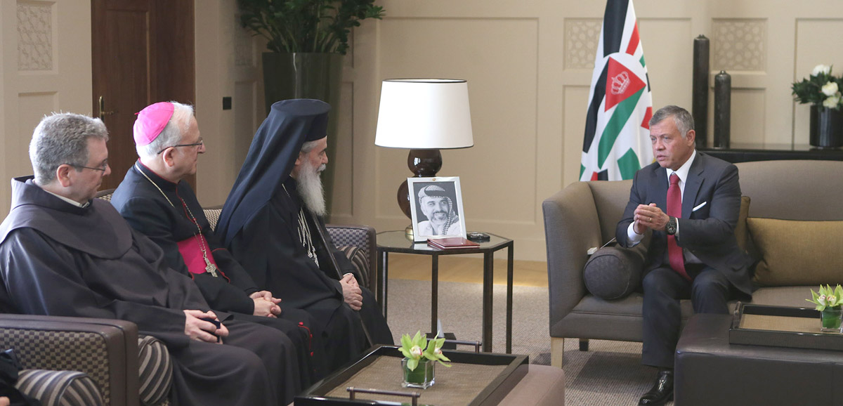 King meets Jerusalem church leaders