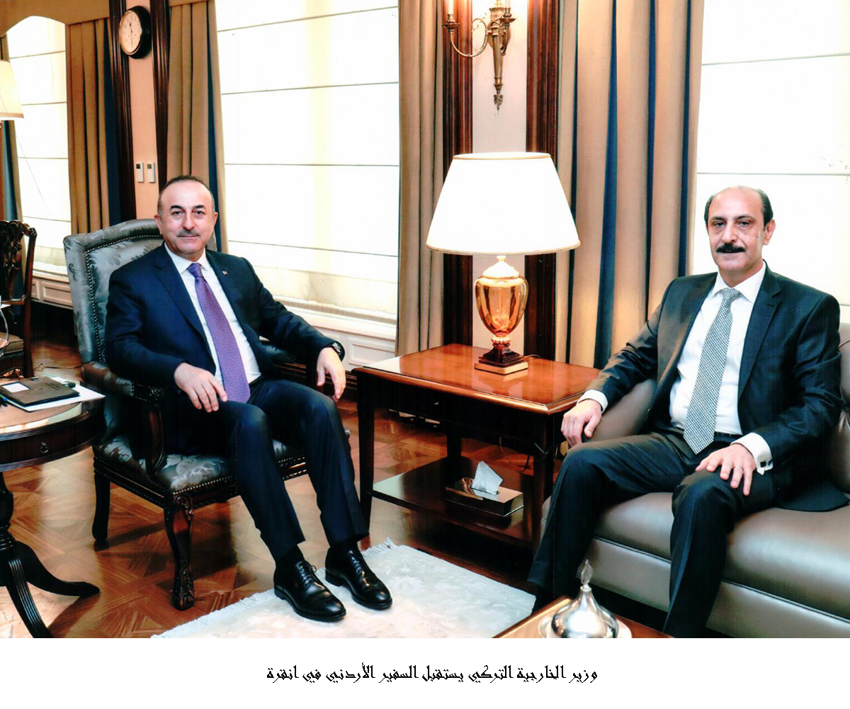 Turkish FM receives Jordan's ambassador in Ankara