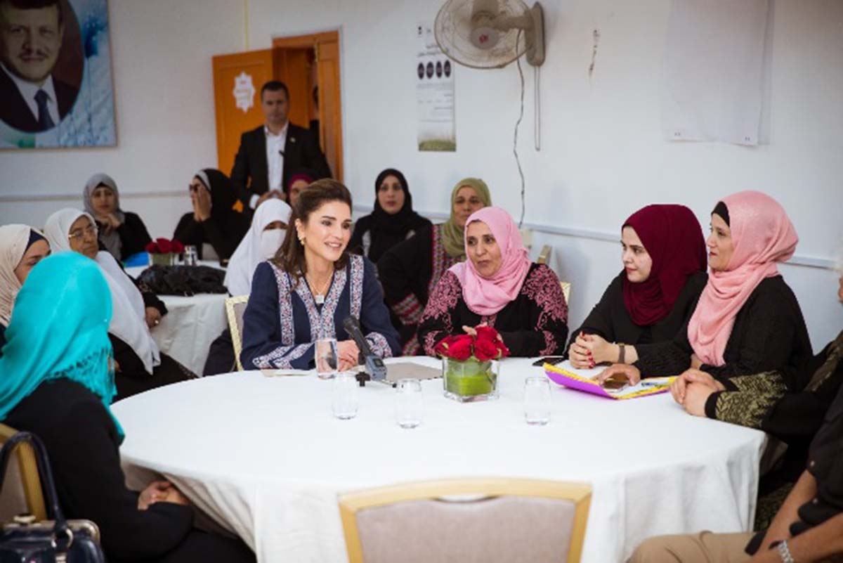 Queen Rania Visits Hayyan Rwaybed Village in Mafraq