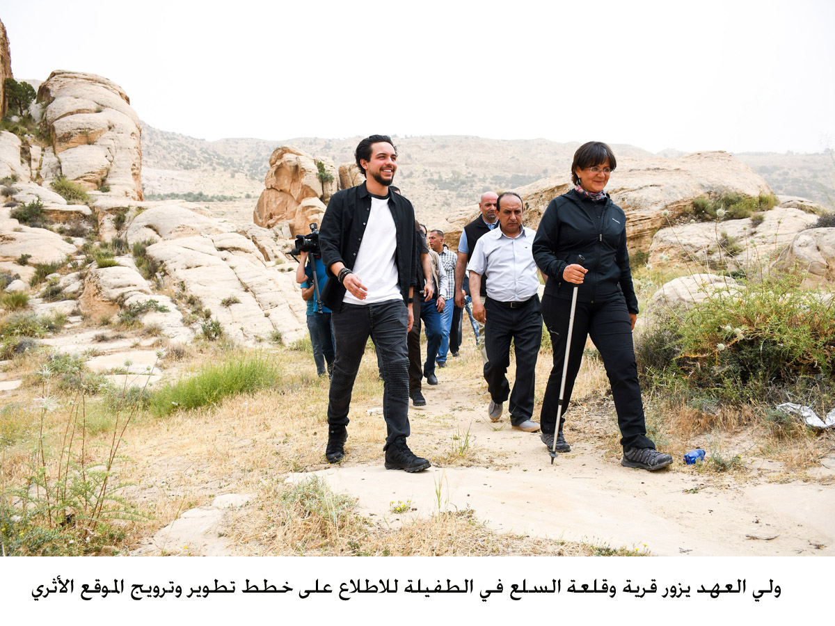 Crown Prince visits Tafileh town of Al Sele’