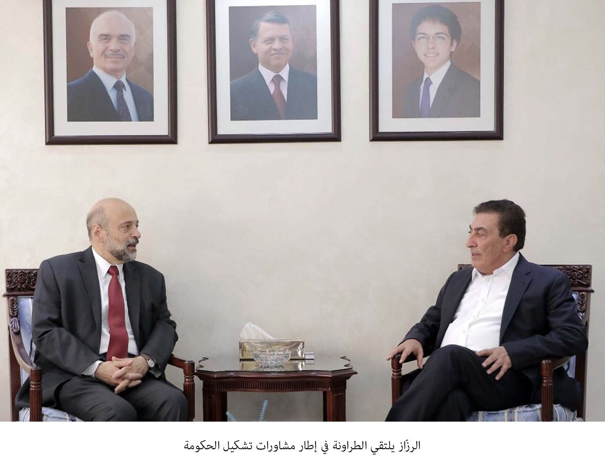 PM designate meets Tarawneh for consultations on forming new government