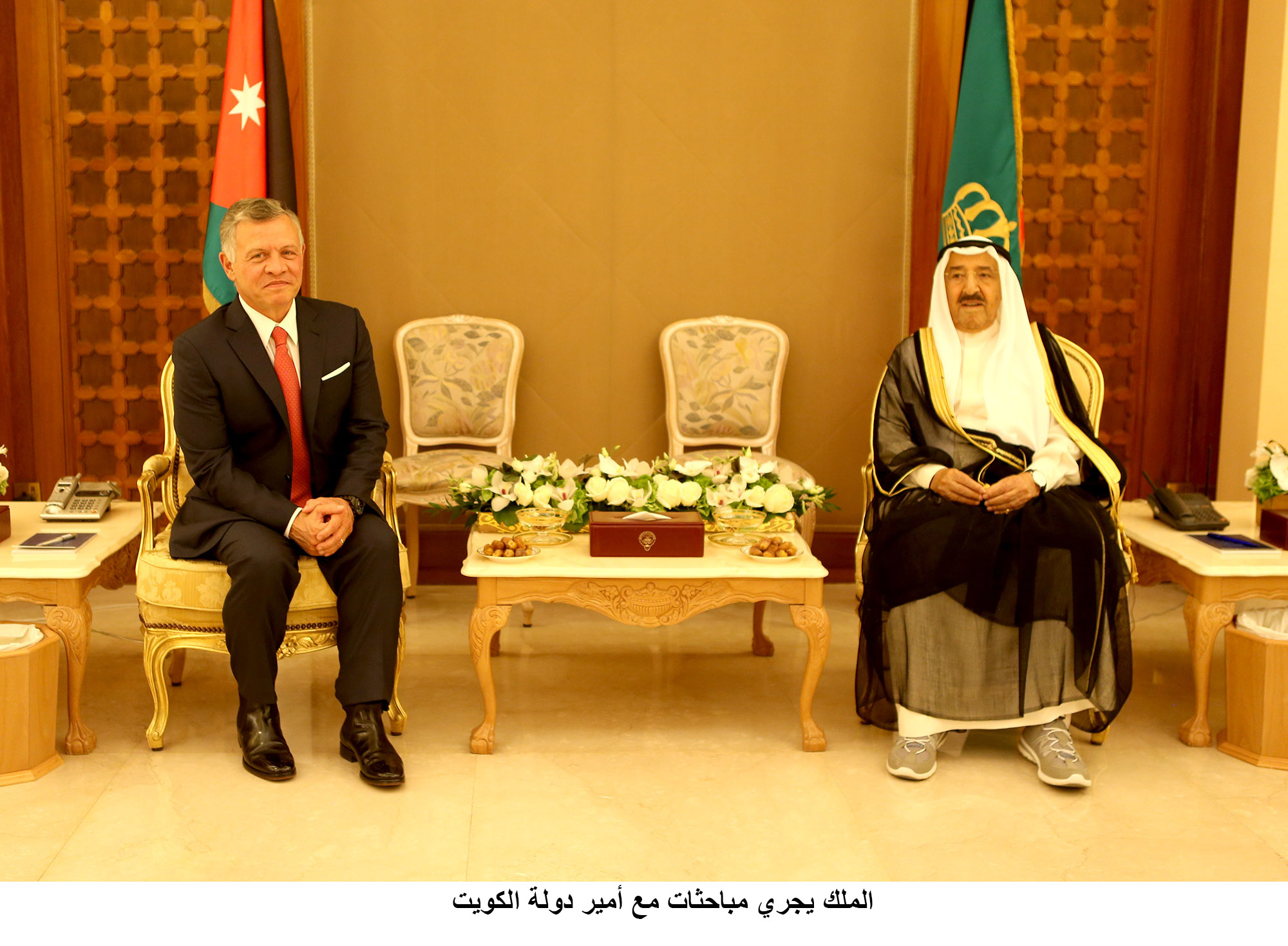 King, Amir of Kuwait hold talks on bilateral ties, Mideast issues