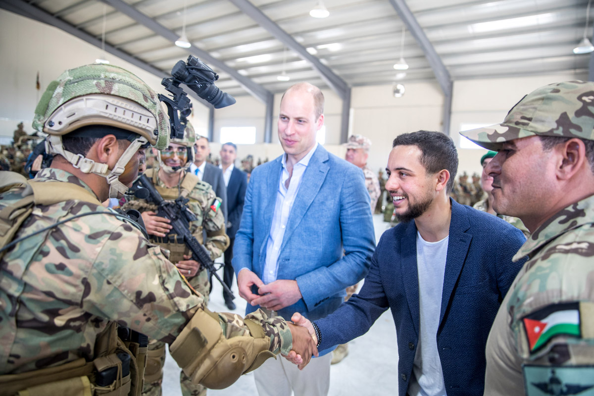 Prince Hussein, Prince William visit Rapid Response Battalion