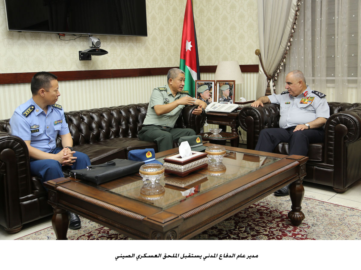 مدير عام الدفاع المدني يستقبل الملحق العسكري الصيني<br>