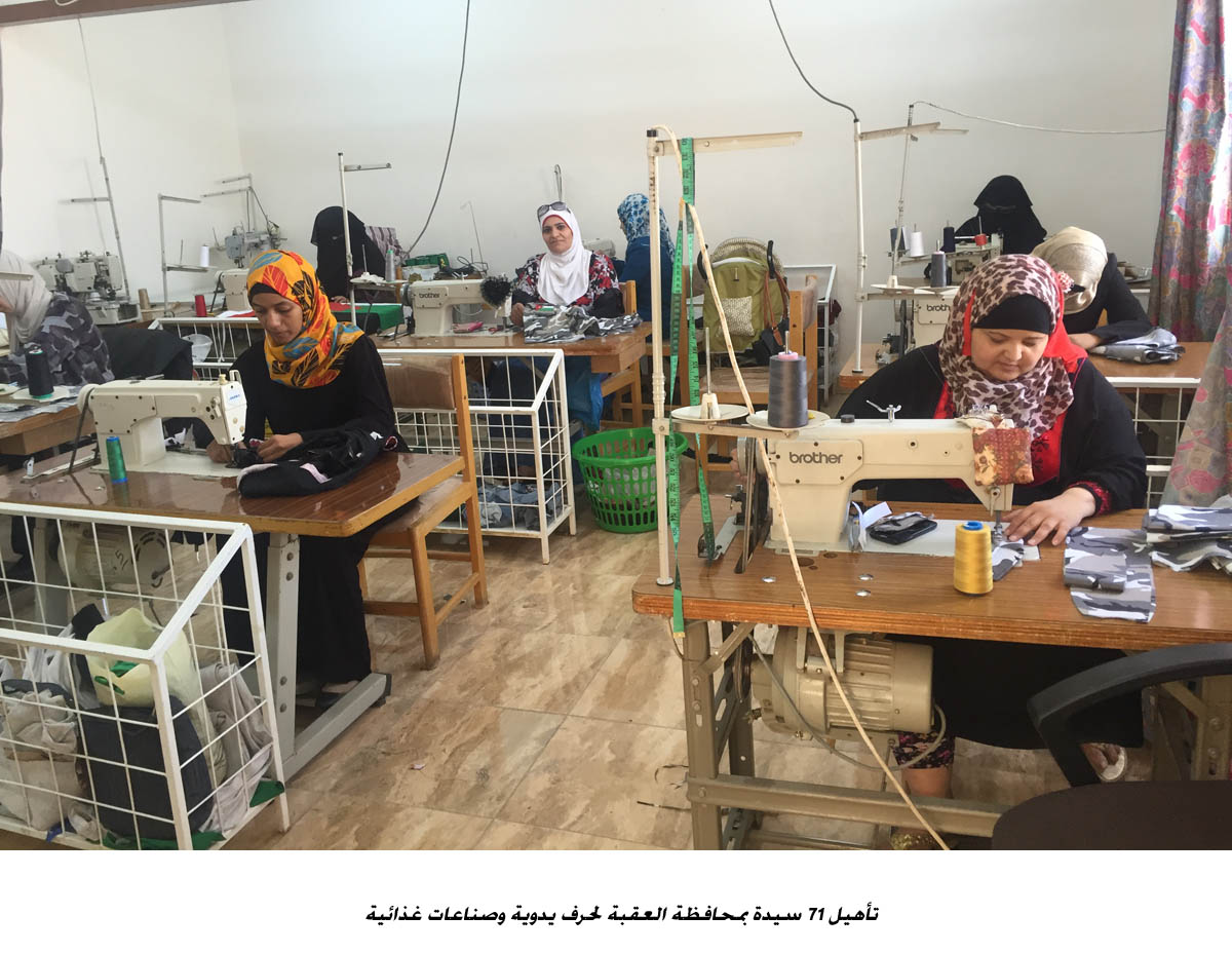 تأهيل 71 سيدة بمحافظة العقبة لحرف يدوية وصناعات غذائية <br>