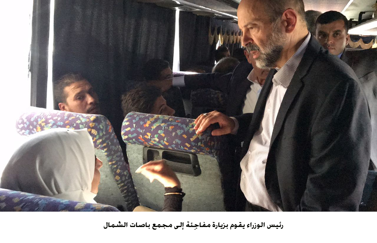 رئيس الوزراء يقوم بزيارة مفاجِئة إلى مجمّع باصات الشّمال <br>