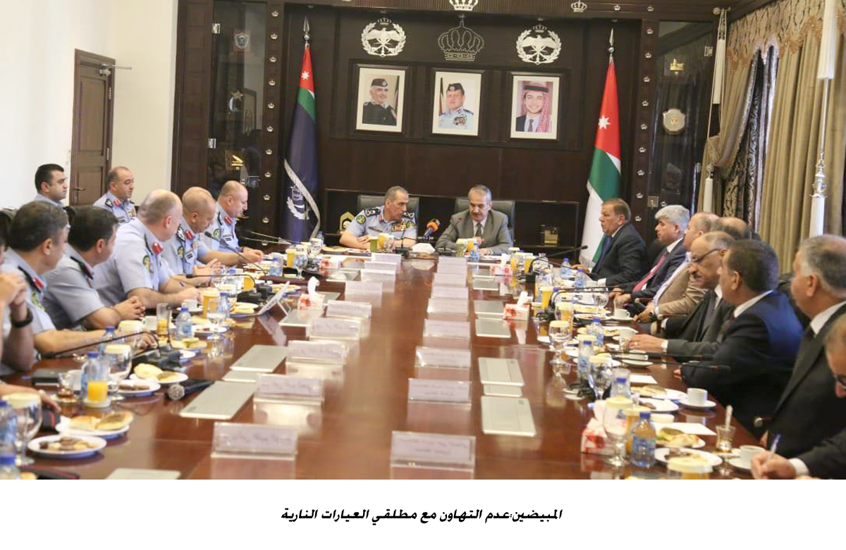 المبيضين:عدم التهاون مع مطلقي العيارات النارية <br>