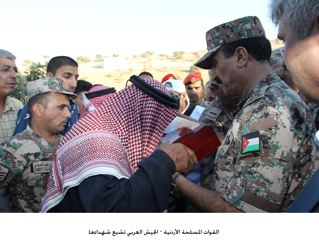 القوات المسلحة الأردنية – الجيش العربي تشيع شهداءها<br>